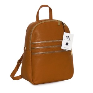 Rucsac din piele naturala, model DiAmanti Salvo Cuoio